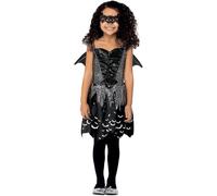 Smiffys Dark Bat Fairy Halloween Fancy Dress Costume