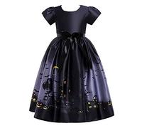 Girls Halloween Dress Childs Frightening Creepy Kids Gothic Witch Costume For Devil/Bat/Pumpkin/Clown Queen Zombie Girl Movie Character Costumes Spooky