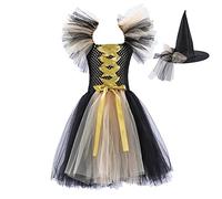Girls Halloween Dress Outfit Girl Kids Gothic Witch Costume For Devil/Bat/Pumpkin/Clown Queen Zombie Princess Carnival Cosplay