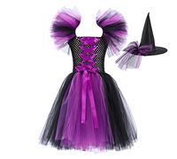 Girls Halloween Dress Outfit Girl Kids Gothic Witch Costume For Devil/Bat/Pumpkin/Clown Queen Zombie Princess Carnival Cosplay