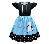 Girls Halloween Dress Outfit Girl Kids Medieval Gothic Dresses Black Witch Scary Clown Costume Teens Party Spooky Up