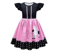 Girls Halloween Dress Outfit Girl Spider Web Skull Skater Dresses Devil/Bat/Pumpkin/Clown Dark Vampire Witch Costume Teens Party Spooky for