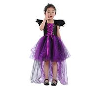 Girls Halloween Dress Outfit Girl Vampire Costume for Kids Devil/Bat/Pumpkin/Clown Scary Clown Fancy Up Outfits Carnival