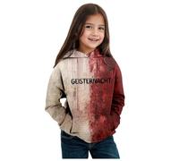 Girls Halloween Hoodie Print Pullover Long Sleeve Warm Comfortable Sweatshirt Jumper Top for Autumn School Winter Spooky Playground Coat(Purple, 3-4 Years)