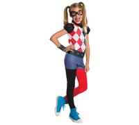 Girls Harley Quinn DC Suicide Squad Cosplay Jester Fancy Dress Kids Costume
