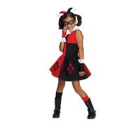 Girls Harley Quinn TuTu Costume DC Comics Movie Psychotic Fancy Dress Outfit
