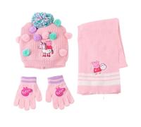 Girls' Hat, Scarf and Gloves Set Cerda Peppa Pig Rose 20x2x52 cm