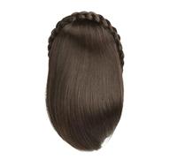 Girls Headband With Wigs Hair Extensions Casual Hairpiece For Holiday Photography Elegant Straight Braided