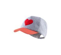 Girl's heart embroidery baseball cap Sterntaler Argenté 53/55 cm