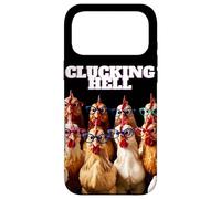Girls Hens Funny Family CLUCKING Hell Chickens with Glasses Case for iPhone 17 Pro Max