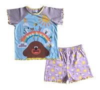 Girls Hey Duggee Short Sleeve Pyjamas Shorties Nightwear Lilac Blue