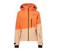 Girls' hooded ski jacket Rehall LIV-R Orange 8 ans