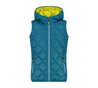 Girls' hooded sleeveless puffer jacket CMP Bleu 6 ans