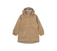 Girl's hooded waterproof jacket Mikk-Line Marron 8 ans