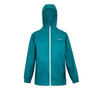 Girl's hooded waterproof jacket Regatta Pack-It III Turquoise 7/8 ans