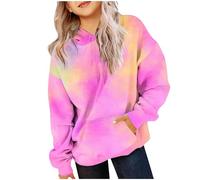 Girls Hoodies Clearance,Kids Tie-dye Hooded Sweatshirt Today's Deals,Round Neck Solid Long Sleeved Pullover Sweatshirt Fall Winter Soft Comfoty Jumpers Oversized Casual with Pocket Hoody 2-14Years