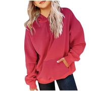 Girls Hoodies Clearance,Kids Tie-dye Hooded Sweatshirt Today's Deals,Round Neck Solid Long Sleeved Pullover Sweatshirt Fall Winter Soft Comfoty Jumpers Oversized Casual with Pocket Hoody 2-14Years