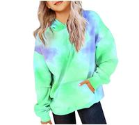 Girls Hoodies Clearance,Kids Tie-dye Hooded Sweatshirt Today's Deals,Round Neck Solid Long Sleeved Pullover Sweatshirt Fall Winter Soft Comfoty Jumpers Oversized Casual with Pocket Hoody 2-14Years