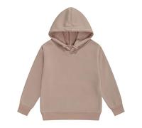 Girls Hoodies Long Sleeve Pullover Solid Casual Outerwear Cozy Fleece Lined Hooded Sweater Toddler Teen Age 2 to 13 Years(Khaki, 2-3 Years)