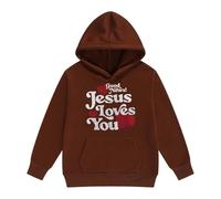 Girls Hoodies & Sweatshirts for Toddler to Big Kids Full Zip Hoodie with Long Sleeve Pocket Front Defining Letter Print and Cozy Front Pocketend start#s#Made for everyday wear (Coffee, 12-13 Years)