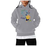 Girls Hoodies & Sweatshirts Product Title Children's Long Sleeved Cartoon Bear Print Hoodie for Girls - Cozy Everyday Sweatshirt Top Soft Quality with Durable Knit (Grey, 6-7 Years)