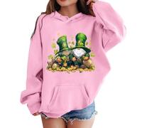 Girls Hoodies & Sweatshirts - Product Title Cute Graphic Hoody for Kids Soft Long Sleeve Sweatshirt Unisex Patrick's Day Top Cozy Pullover for Girls and Boys (11-12 Years)