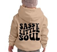 Girls Hoodies & Sweatshirts Product Title Optimized for UK Platform Based on Competitor Analysis Platform category Girls Hoodies & Sweatshirts Product title Women Long Sleeve Letter (Khaki, 5-6 Years)