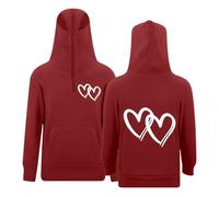 Girls Hoodies & Sweatshirts Zip Up Pullover For Kids Casual Wear With Eyelets And Pocket end start# s# Girls Hoodies & Sweatshirts Girls Clothes Crewneck Tie Dye Girls Sweatshirt (Red, 11-12 Years)