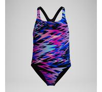 Girls Hyperboom Printed Medalist Swimsuit Blue/Pink - 16 Anthracite 16