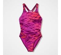 Speedo Girls Hyperboom Print Medalist Swimsuit Swimming Costume Pink Size 16 Years