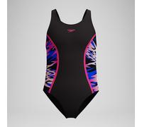 Girls Hyperboom Splice Muscleback Swimsuit Black/Pink - 12 Black/Pink 12