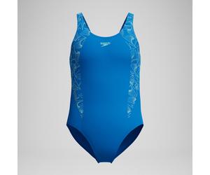 Girls Hyperboom Splice Muscleback Swimsuit Blue - 5-6 Lagoon Blue 5-6