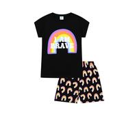 Girls I Am Brave Rainbow Short Cotton Pyjama Set Kids PJs (12-13 Years)