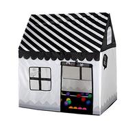 Girls Indoor Outdoor Play Tents Kids Playhouse Palace Tents(Black/white)