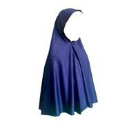 Girls Instant Hijab, Pull-On Islamic Headscarf, No Pins Required, Lightweight Prayer Scarf (Navy blue, M FOR 7-9 YEARS)