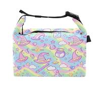 Girls Insulated Lunch Box Portable Witch Wand Potion Cartoon Teen Lunch Tote Bag for construction Workers