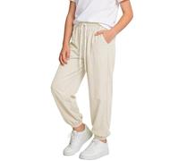 Girls Joggers 5-15 Years Baggy Elastic High Waist Sweatpants Teens Breathable Cuffed Ankles Jog Bottoms Skin-Friendly Plain Comfy Tracksuit Jogging Trousers Pe School