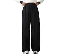 Girl's Jogging Tapered Sweatpants Stretchy Drawstring Waist Cosy Tracksuit Bottoms Wide Leg Casual Sweatpants Loose Fit Jogging Bottoms Girl Loose Fit Sweatpant Solid Colour Cargo Jogger