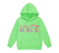 Girls Jumpers 11-12 Years,Girls Hoodies & Sweatshirts For School Season Comfortable Cartoon Print Long Sleeve Pullover With Pocket Kids Outerwear for Daily Casual Wear (Mint Green, 3-4 Years)