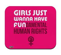 Girls Just Wanna Have Fundamental Rights Low Profile Thin Mouse Pad Mousepad
