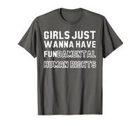 Girls Just Wanna Have Fundamental Rights T-Shirt, Men, Asphalt Grey, Medium