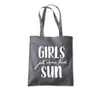 Girls Just Wanna Have Sun Tote Shopping Bag 10 Litres Capacity 42 x 38cm