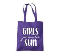 Girls Just Wanna Have Sun Tote Shopping Bag 10 Litres Capacity 42 x 38cm
