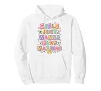 Girls Just Wanna Play Mahjong Pastel Style Game Night Pullover Hoodie