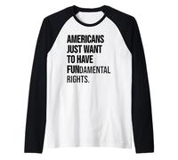 Girls Just Want to Have Fundamental Rights Women Human Right Raglan Baseball Tee