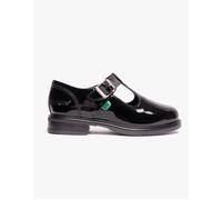 Kickers 116228 LACH T-BAR Girls School Shoes Black Patent - UK 12.5 / EUR 31