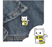 Girls Kids Alloy Brooch Personality Cute Little Turtle Small Meow Pin Badge Sweater Closure Clips (D, One Size)