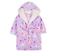 Girls/Kids/Infants Soft Plush Fleece Dressing Gowns/Bathrobe Snuggle Cosy Warm Gift 2-13 (Magical Unicorn, 9-10 Years)