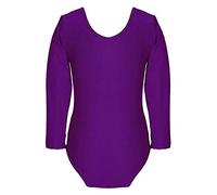 Girls Kids Long Sleeve Leotard Children Sports School Dance Ballet Gymnastics Top UK Size 3-14 Years