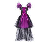 Girls Kids Magic Witch Halloween Costume Magic Deluxe Fancy Dress Outfit Princess Halloween Costumes for Girls Boy Witch Costume Children's Clothing Babys First Outfits Vintage Dress